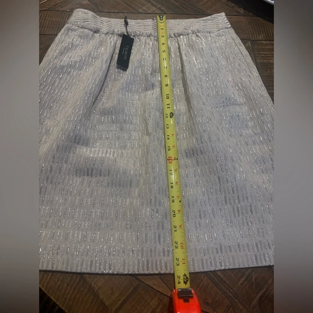 Talbots NWT Shimmering Beige Skirt in size 8 with pockets